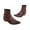 Wine, variant on Clearance Fashion Large Size Winter Western Boots For Men's Boots Embroidery Boots Mid Calf Chunky Heel Retro Pointed Boots