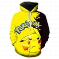 thumbnail image 1 of 2023 Pokemon niños dibujos animados Sudadera con capucha Pikachu sudadera manga larga niños moda Top 4-14 años niños Street25cm Gao Jinjia LED, 1 of 2