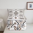 thumbnail image 5 of meiyoeat Warm Aztec Full Size Comforter Sets,Bohemian Tribal Bedding Comforter Set For Boys,Black Brown White,Reversible,3pcs,1 Comforter and 2 Pillowcases, 5 of 7