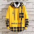 thumbnail image 3 of Conjuntos de chándal blancos con letras del alfabeto, sudadera, ropa para hombre, camiseta a cuadros, pantalones de chándal originales, marcas Xl, 3 of 5