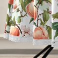 thumbnail image 5 of 60 Inch Round Tablecloth with White Lace Trim Fall Table Cover for Elegant Dining Decor Peach Fruit Pattern, 5 of 8