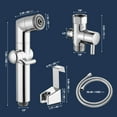 thumbnail image 4 of KAIYING Toilet Bidet Sprayer Attachment, High Pressure Handheld Jet Spray Wand for Cloth Diaper, Feminine Wash & Baby Bath, Easy Install Kit, 4 of 8