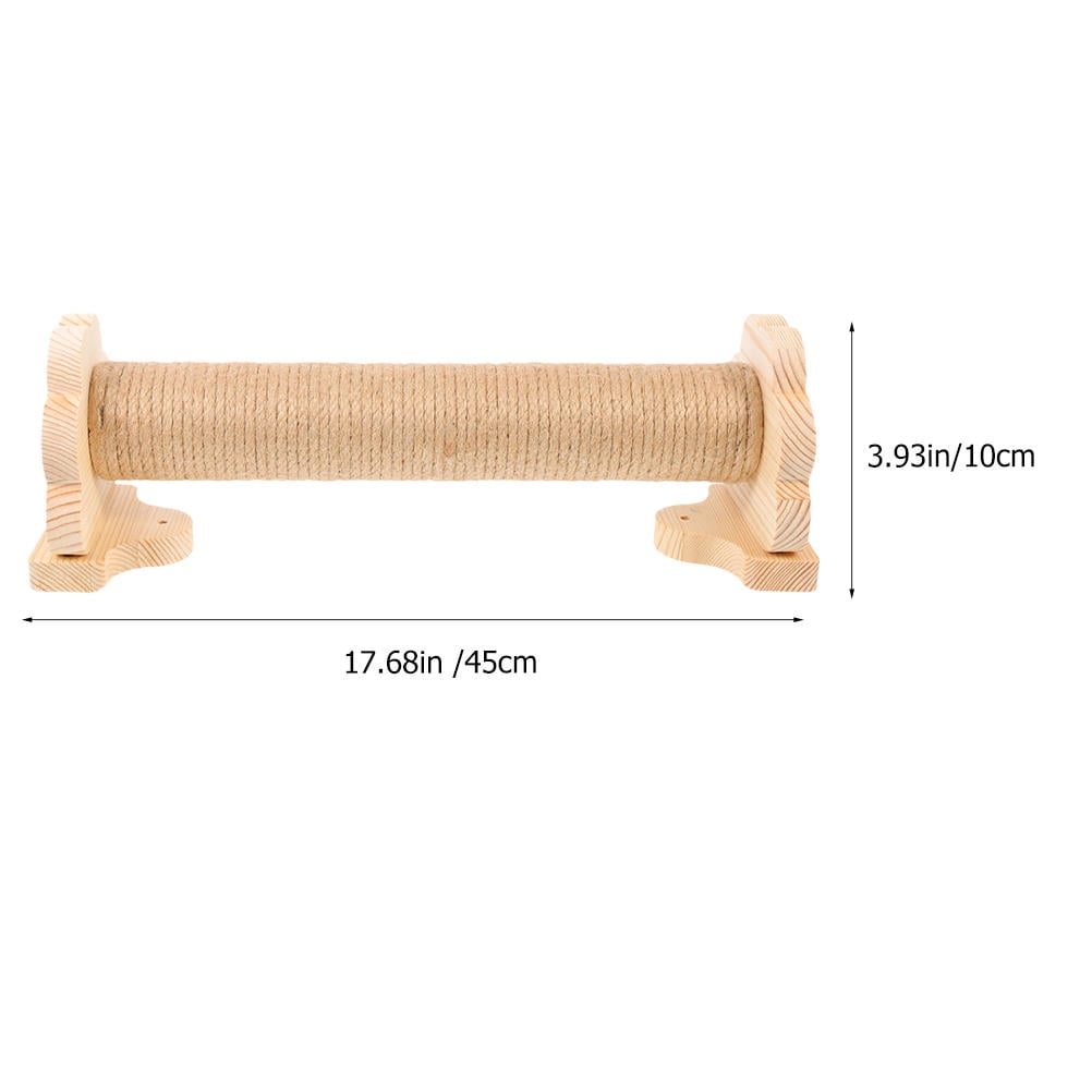 PBPBOX Home Cat Scratching Post Decorative Vertical Scratching Pole Indoor Cat Accessory Khaki
