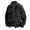 Black, variant on Men's Fashion Jacket, Solid Color Windproof Long Sleeve with Zipper Pockets. Hoodless Stand Collar Design for a Sleek and Casual Look, Perfect for Everyday and Outdoor Wear