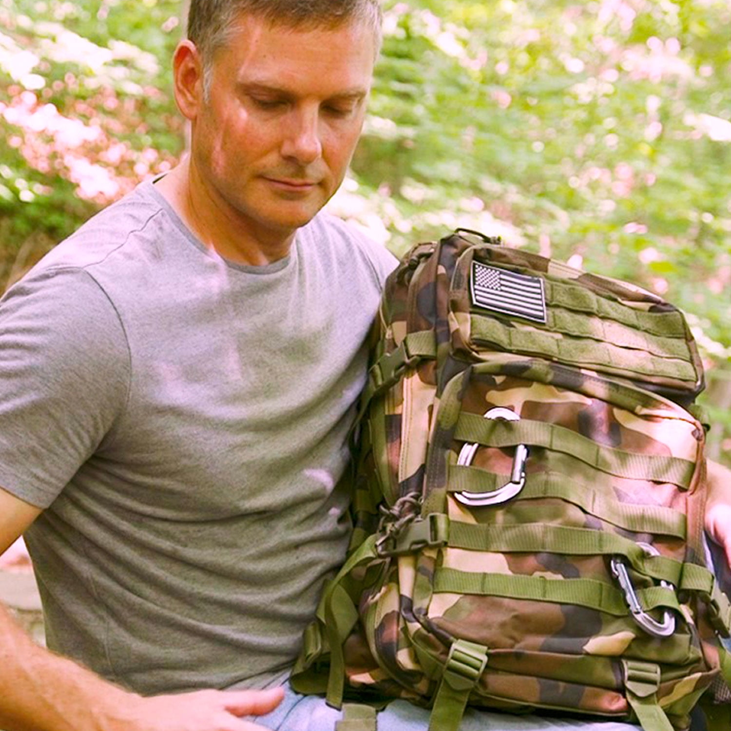 45L Military Tactical Backpack For Men - 3 Day Assault Pack, Molle Webbing, Hydration Compatible, Water Resistant