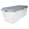 Hefty 113qt Hi-Rise Clear Storage Box pack of 4