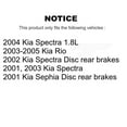 thumbnail image 2 of TEC Front Ceramic Disc Brake Pads TEC-889 for Car Kia Rio Spectra Sephia, 2 of 10