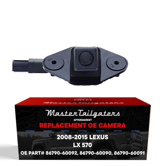 Master Tailgaters Replacement for Lexus LX 570 (2008-2015) Backup Camera OE Part # 86790-60090, 86790-60091, 86790-60092