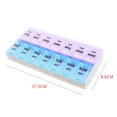 thumbnail image 3 of 14 Grids 7 Days Weekly Pill Case Grids Pill Case;7 Case;7 Days Weekly Pill Pill Organizer Vitamins Splitters Container Jewelry Storage Box, 3 of 3