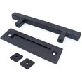 thumbnail image 4 of Steel Sliding Door Handle Sliding Barn Door Handle - Single Square Handle - Black, 4 of 5