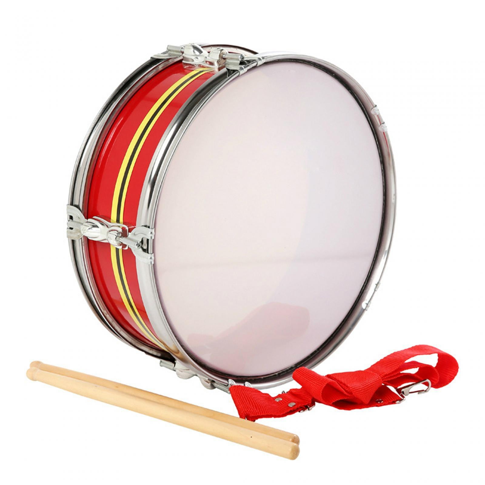 STARTIST 13" Snare Drum Music Drums Lightweight Educational Toy Musical Instruments Percussion Instrument for Boys Girls Kids Children Red