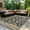 Brown, variant on Kzaei Waterproof Outdoor Rug, 4'x6' Reversible Plastic Camping Area Rugs Decor, Gray & White