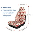 thumbnail image 5 of Sikiie Fresh Red Tomato Car Seat Covers 2PCs Front Car Seat Covers Universal fit for Most Cars SUVs and Trucks-1, 5 of 9