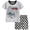 Light Gray, variant on Yammkia Cotton Sleepwear for Boys Little Boys 2 Piece Short Pajamas Train Sleepwear Toddler Dinosaur Pjs Summer Kids Clothes Grey Size,3-4 Years