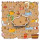 thumbnail image 1 of Paquete de pegatinas Capybara Kawaii Cartoon Animal, 51 unidades, 1 of 2