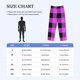thumbnail image 4 of Balery Purple Black Buffalo Plaid Pantalones de pijama para hombre, pijama ultraligero, pantalón de descanso-3X-Large, 4 of 6