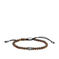 thumbnail image 1 of Pulsera Fossil con forma de ojo de tigre para hombre, 25 cm, color marrón, 1 of 6