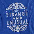 thumbnail image 2 of Beetlejuice Strange and Unusual Unisex Adult T-Shirt, Royal, Large, 2 of 6