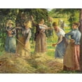 thumbnail image 2 of Pissarro, Camille 14x12 White Modern Wood Framed Museum Art Print Titled - Hay Harvest at Eragny, 2 of 4