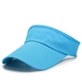 thumbnail image 1 of LinYooLi Summer Breathable Air Sun Hats Men Women Adjustable Visor UV Protection Top Empty Solid Sports Tennis Golf Running Sunscreen Cap, 1 of 6