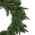 thumbnail image 2 of Northlight Pre-Lit Roosevelt Fir Artificial Christmas Wreath - 24-Inch, Warm White LED Lights, 2 of 5