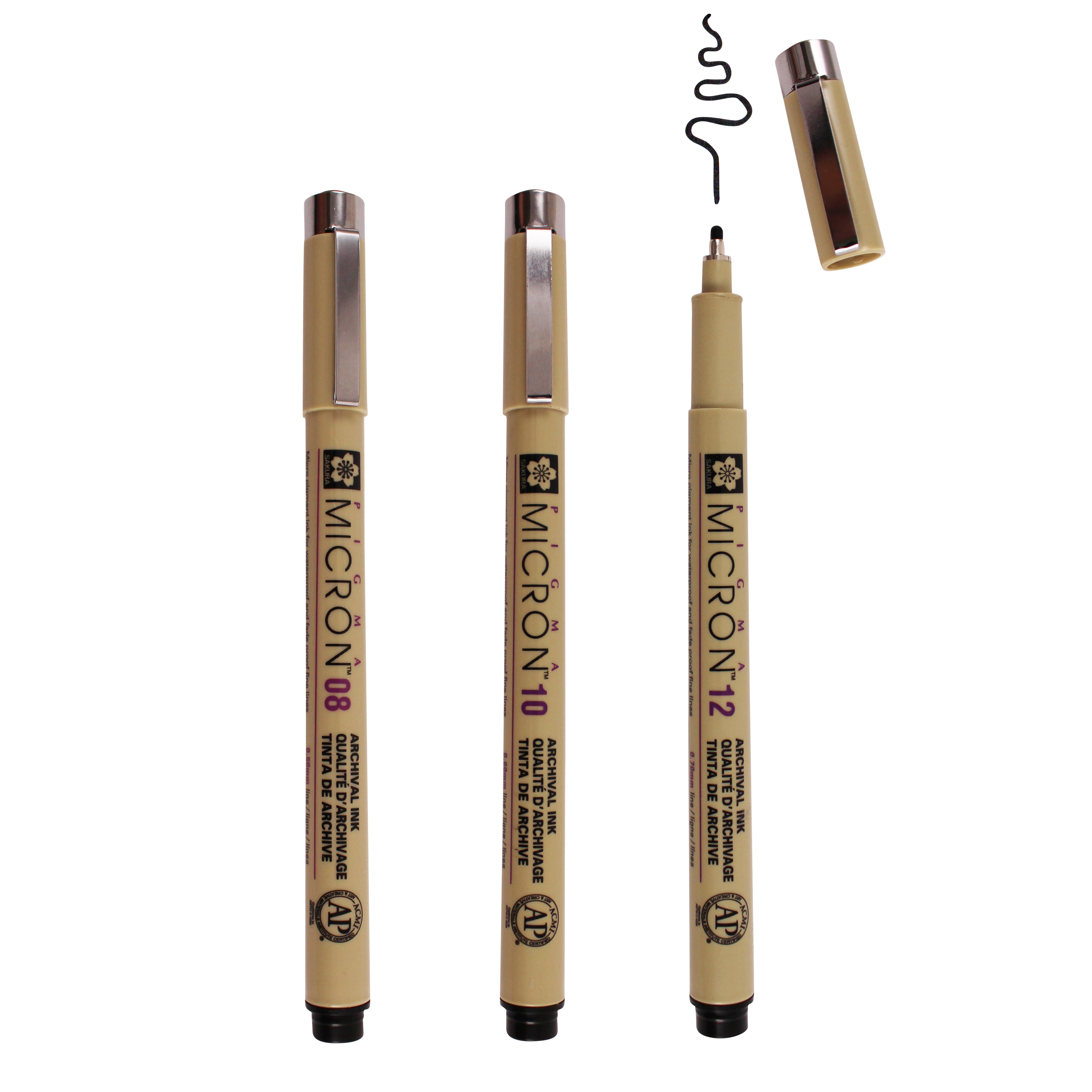 Pigma Micron Black Pen Set, 12 Packs: 3 ct. (36 total)