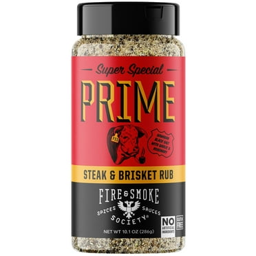 Fire & Smoke Society Super Special Prime, Steak Seasoning, BBQ Rub 10.1 Ounce Mixed Spices & Seasonings