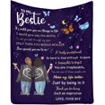 thumbnail image 1 of LHSHID Personalized Blanket to My Bestie I Would Give You The Ability to See Yourself Through My Syes Blanket Throws for Bed, 1 of 4
