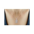 thumbnail image 3 of JewelersClub White Diamond Accent Sterling Silver A TO Z Initial Pendant, 18", 3 of 4