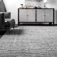 thumbnail image 3 of nuLOOM Sherill Ripple Modern Abstract Living Room or Bedroom Area Rug, 12' x 15', Grey, 3 of 4