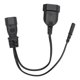 thumbnail image 1 of Cable De Enchufe De Alimentación Divisor En Y, Resistente A La Tracción, Impermeable, IEC 320 C14 Macho A C7 Hembra, Cable Adaptador Para El Hogar, 1 of 7