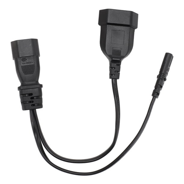 Cable De Enchufe De Alimentación Divisor En Y, Resistente A La Tracción, Impermeable, IEC 320 C14 Macho A C7 Hembra, Cable Adaptador Para El Hogar