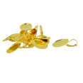 thumbnail image 2 of Abbracc 12pcs French Lever Back Earring Hook Oval Blank Tray Cabochon Setting DIY Crafts Gold, 2 of 7