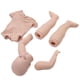 thumbnail image 4 of Kit de muñeca Reborn en blanco de 28 pulgadas, vinilo sin pintar, extremidades suaves, juego de piezas de muñeca infantil DIY, 4 of 14