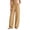 F435 Yellow, variant on Likimi Linen Pants For Women Wide Leg Elastic Waist Summer Loose Fit Solid Color Fashionable Trousers Purple Size M