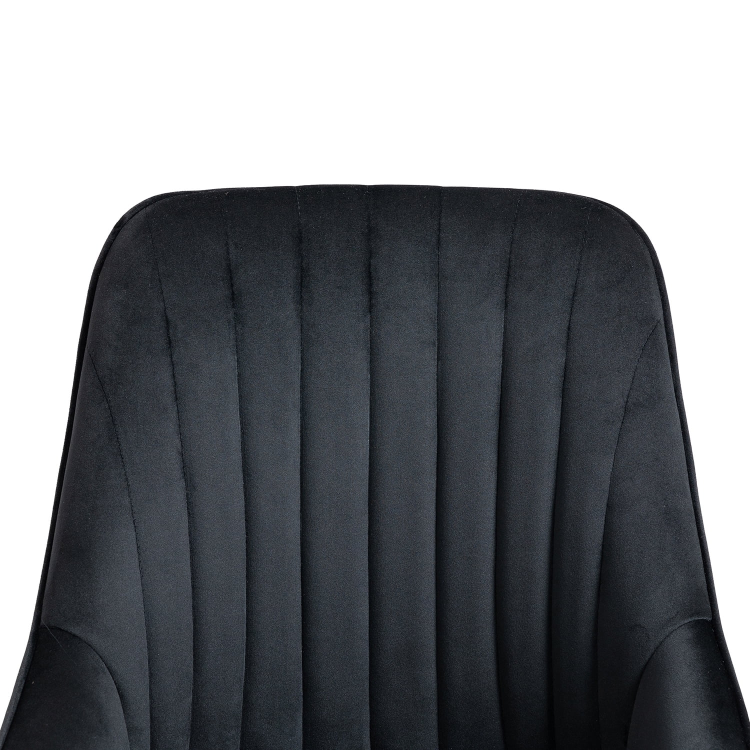 Kepooman Modern Mid-Century Side Chair with Natural Metal Legs for Kitchen, Living Dining Room, Set of 1, Black Kepooman Modern Mid-Century Side Chair with Natural Metal Legs for Kitchen, Living Dining Room, Set of 1, Black