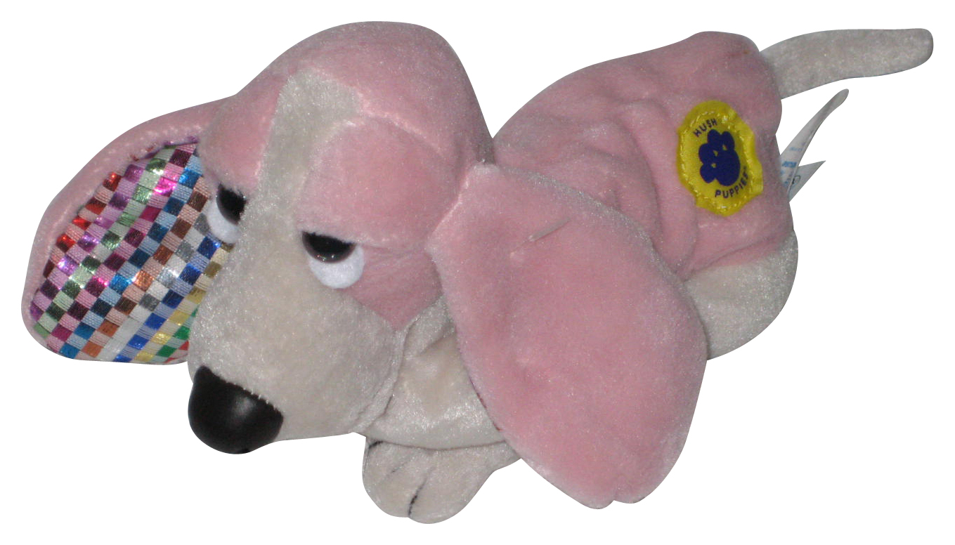 Hush Puppies Applause Pink & Tan Dog Bean Bag Plush