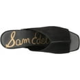 thumbnail image 5 of Sam Edelman Josselyn Black Squared Open Toe Slip On Studded Block Heeled Sandals (Black, 6.5), 5 of 6