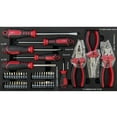 thumbnail image 6 of 3 Drawers Tool Box with Mechanic Tool Set, Heavy Duty Metal Organizer Case with Key Locking and Pull Handle, Household Hand Tool Kit with Socket Wrench Sets for Handyman, Homeowner, 6 of 9