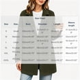 thumbnail image 3 of DeHolifer Women's Coat Plus Size Fleece Lapel Button Down Solid Color Mid-Length Winter Warm Outwear Army Green, 3 of 5