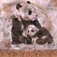 thumbnail image 2 of Wiley, Marta 26x26 Black Ornate Wood Framed with Double Matting Museum Art Print Titled - Fibonacci Panda V, 2 of 4