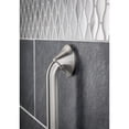 thumbnail image 2 of Moen Eva Brushed Nickel Bathroom Safety 18-Inch Stainless Steel Transitional Bathroom Grab Bar, 2 of 7