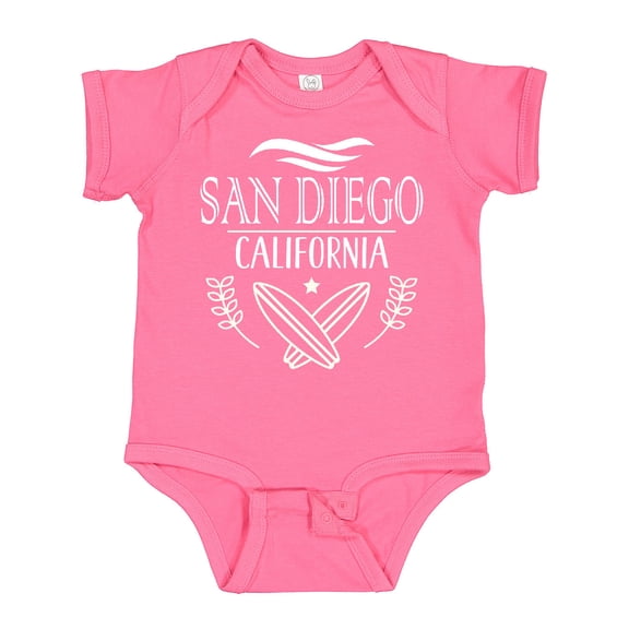 Inktastic San Diego California Cute Surfing Boys or Girls Baby Bodysuit