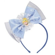Cinderella Deluxe Blue Disney Princess Headband Birthday Party Accessory Favour (1 Piece), Blue, 6 1/2" x 8 1/2".