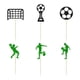thumbnail image 5 of Advancent Primeros de la magdalena del fútbol de la mano de obra fina para las decoraciones de la fiesta de cumpleaños sean Kits de decoración para fiestas Negro Verde, 12 Uds. 4.7 pulgadas, 5 of 6