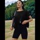 thumbnail image 5 of Camisetas de Entrenamiento de Corta para Mujer, Blusas con Espalda Abierta, Informales, para Yoga, Atléticas, Gimnasio, Holgadas, para Correr Negro XL, 5 of 8