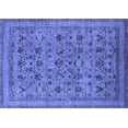thumbnail image 1 of Ahgly Company Machine Washable Indoor Rectangle Oriental Blue Industrial Area Rugs, 8' x 12', 1 of 4