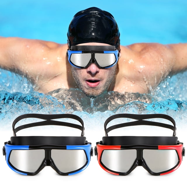 Professional Swim Goggles Women Men Adjustable Anti-Fog Wide View Swimming Goggles for Adults