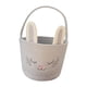 thumbnail image 3 of Cesta de conejito de Pascua Cesta de huevos de Pascua vacía para regalos de fiesta infantiles Gris, 3 of 9