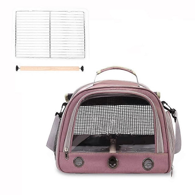 Breathable Parrot Travel Bag with Tray Large Capacity Parrot Carrier Bag Comfortable Bird Backpack Outdoor Travel